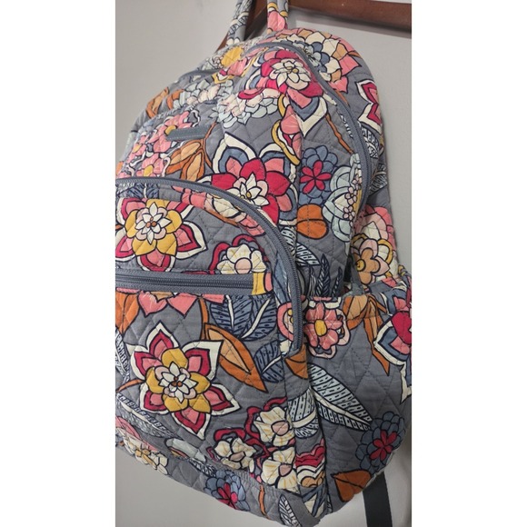 Vera‎ Bradley Quilted Essential Compact Backpack 18 Inches Evening Tropical main image 6